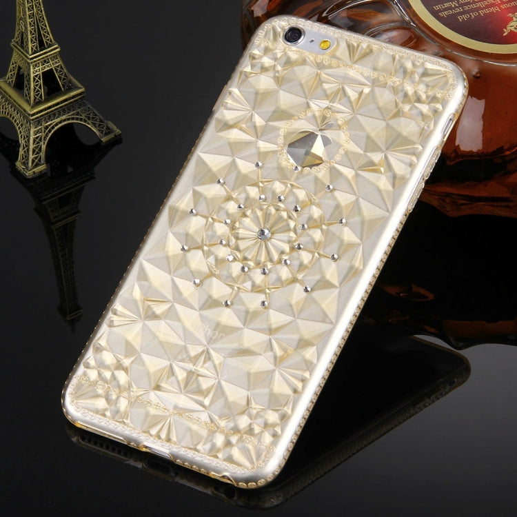 For iPhone 6 & 6s Diamond Encrusted Soft TPU Protective Case Back Cover