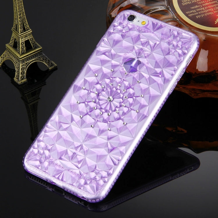 For iPhone 6 & 6s Diamond Encrusted Soft TPU Protective Case Back Cover