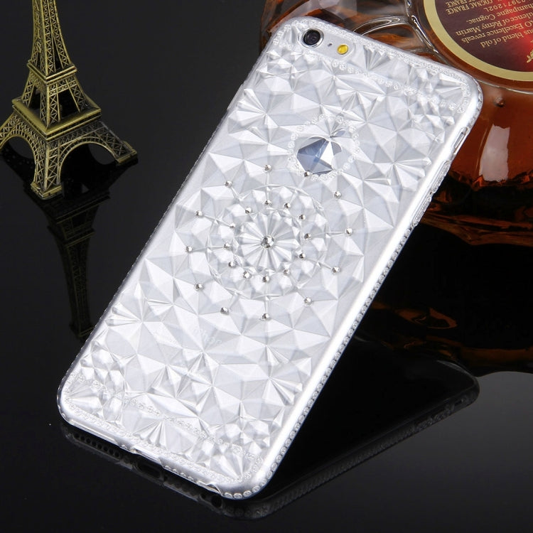 For iPhone 6 & 6s Diamond Encrusted Soft TPU Protective Case Back Cover