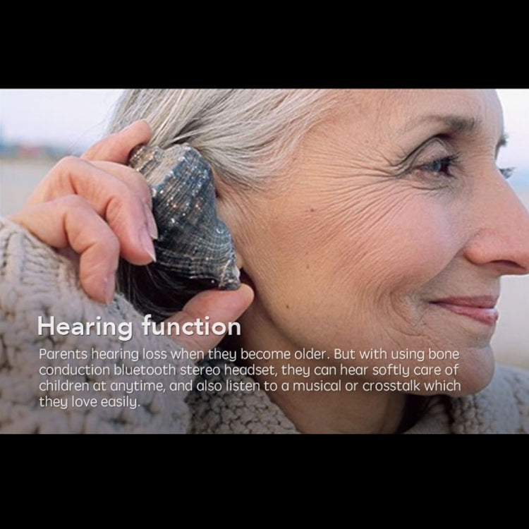 Windshear Ear Hook Bone Conduction Bluetooth V4.0 Headphone Headset with Mic, Support Calling Function