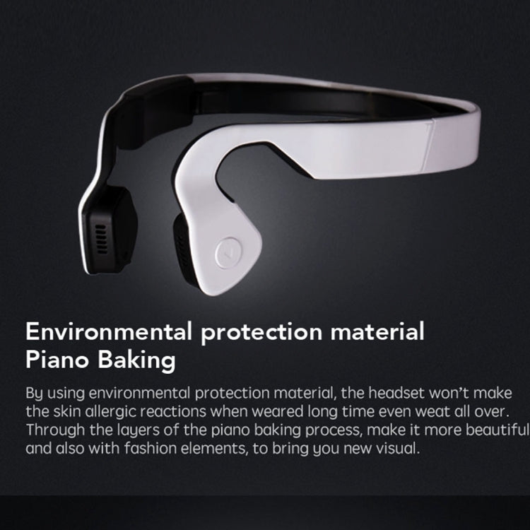 Windshear Ear Hook Bone Conduction Bluetooth V4.0 Headphone Headset with Mic, Support Calling Function