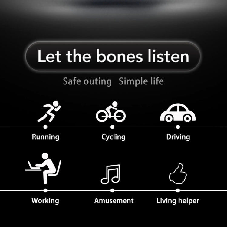 Windshear Ear Hook Bone Conduction Bluetooth V4.0 Headphone Headset with Mic, Support Calling Function
