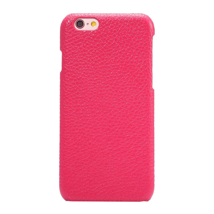 For iPhone 6 & 6s Litchi Texture Cowhide Leather Back Cover Case
