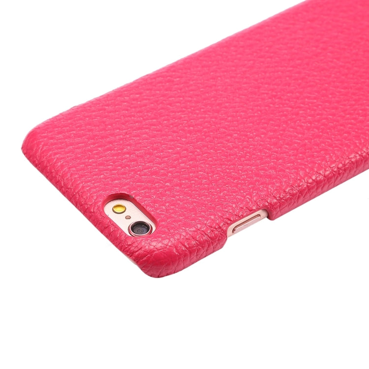 For iPhone 6 & 6s Litchi Texture Cowhide Leather Back Cover Case