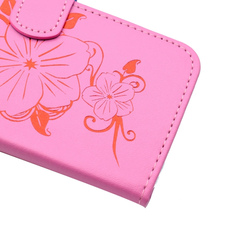 For iPhone 6 & 6s Bronzing Butterfly Pattern Horizontal Flip PU Leather Case with Holder & Card Slots & Wallet