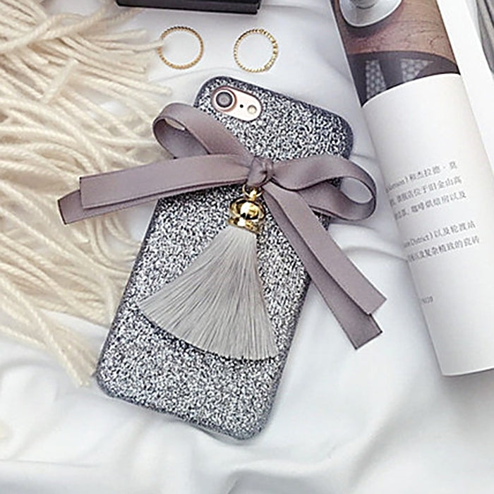 For iPhone 6 & 6s 3D Ribbon Bowknot Glitter Powde