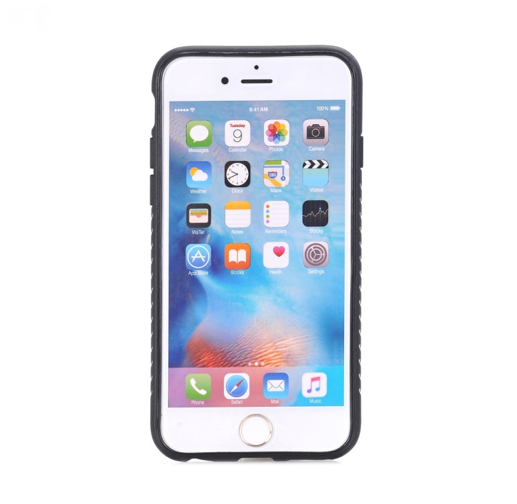 For iPhone 6 & 6s Crazy Horse Texture Electroplating Back Cover