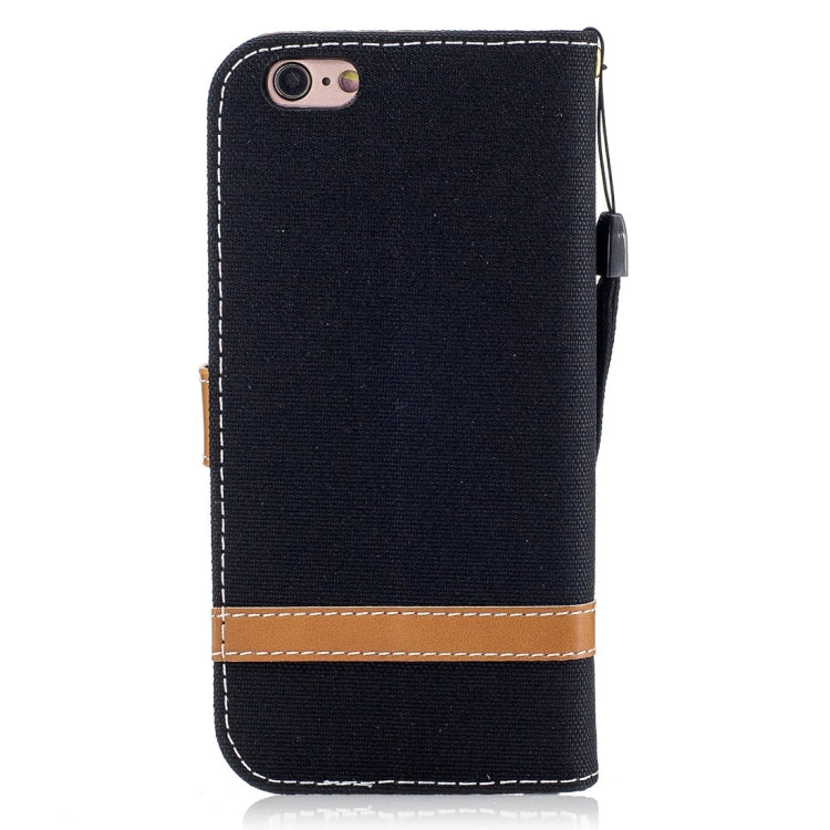For iPhone 6 & 6S Denim Texture Leather Case with Holder & Card Slots & Wallet & Lanyard