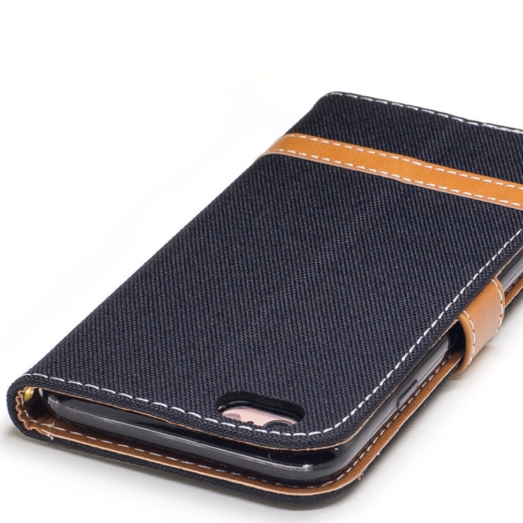 For iPhone 6 & 6S Denim Texture Leather Case with Holder & Card Slots & Wallet & Lanyard