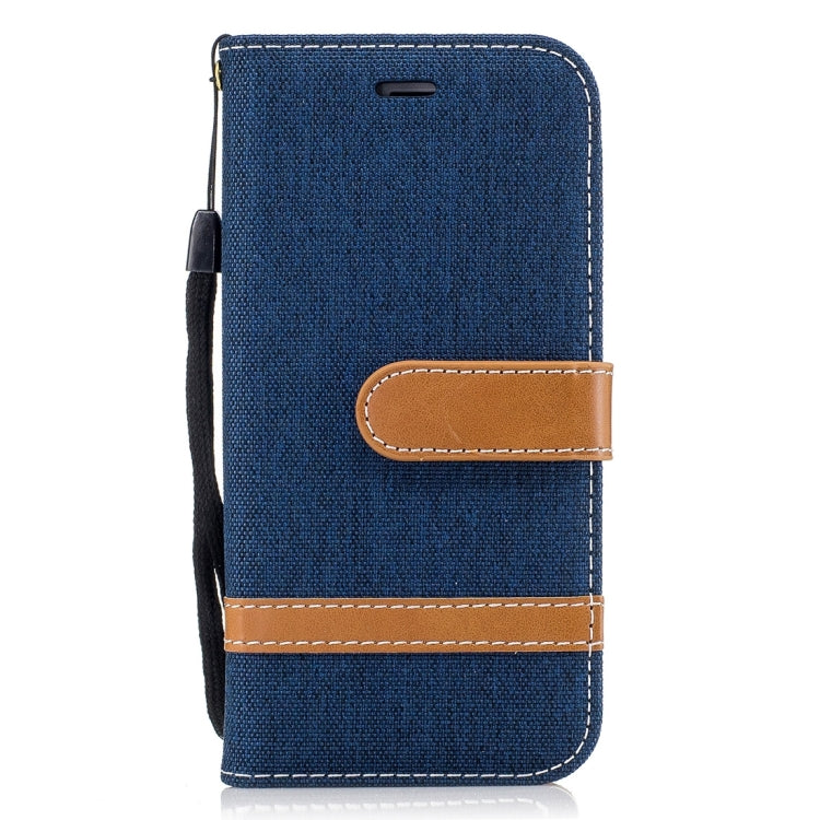 For iPhone 6 & 6S Denim Texture Leather Case with Holder & Card Slots & Wallet & Lanyard