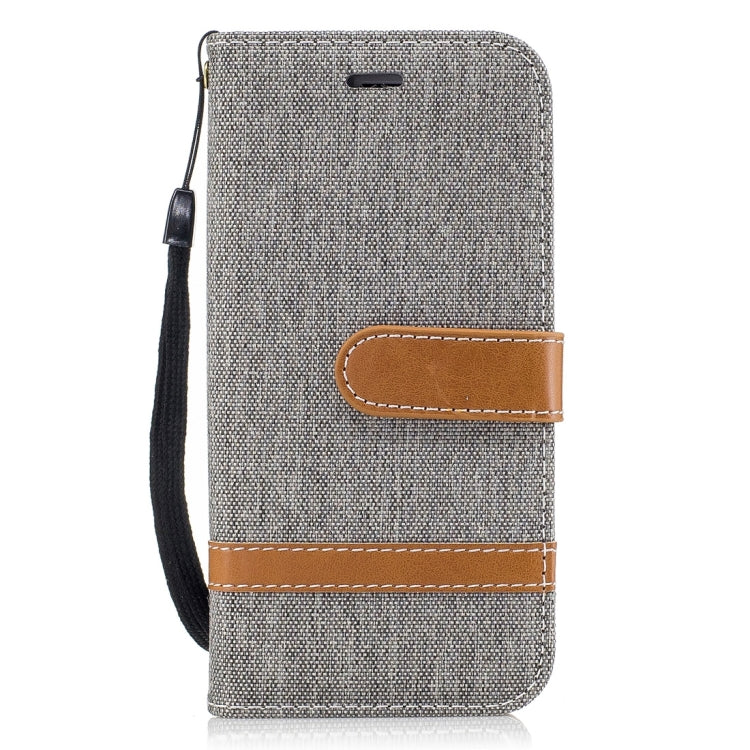 For iPhone 6 & 6S Denim Texture Leather Case with Holder & Card Slots & Wallet & Lanyard
