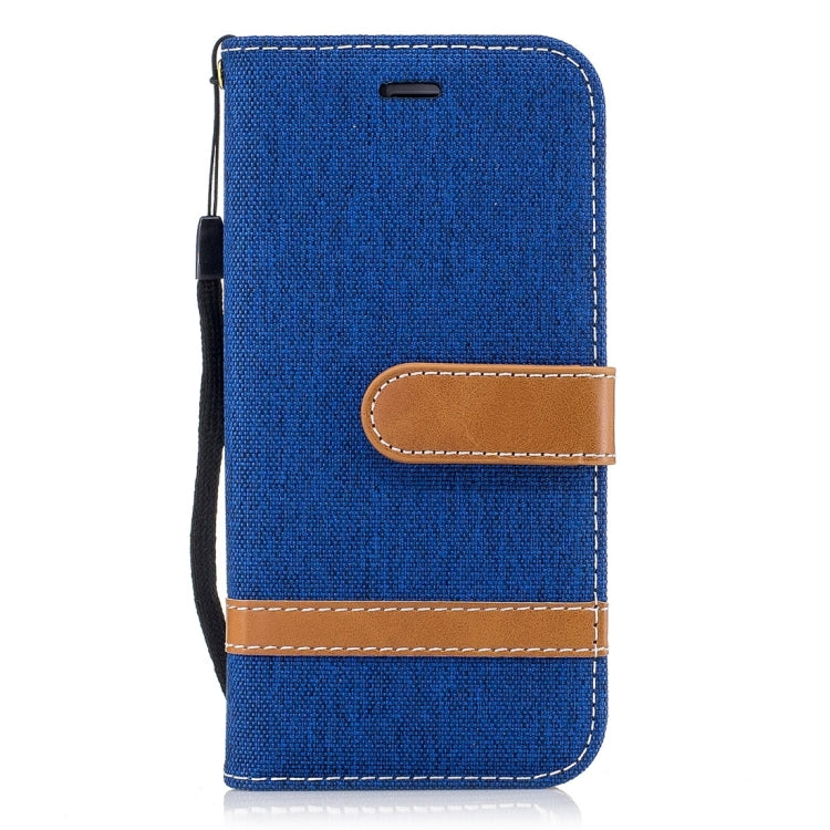 For iPhone 6 & 6S Denim Texture Leather Case with Holder & Card Slots & Wallet & Lanyard