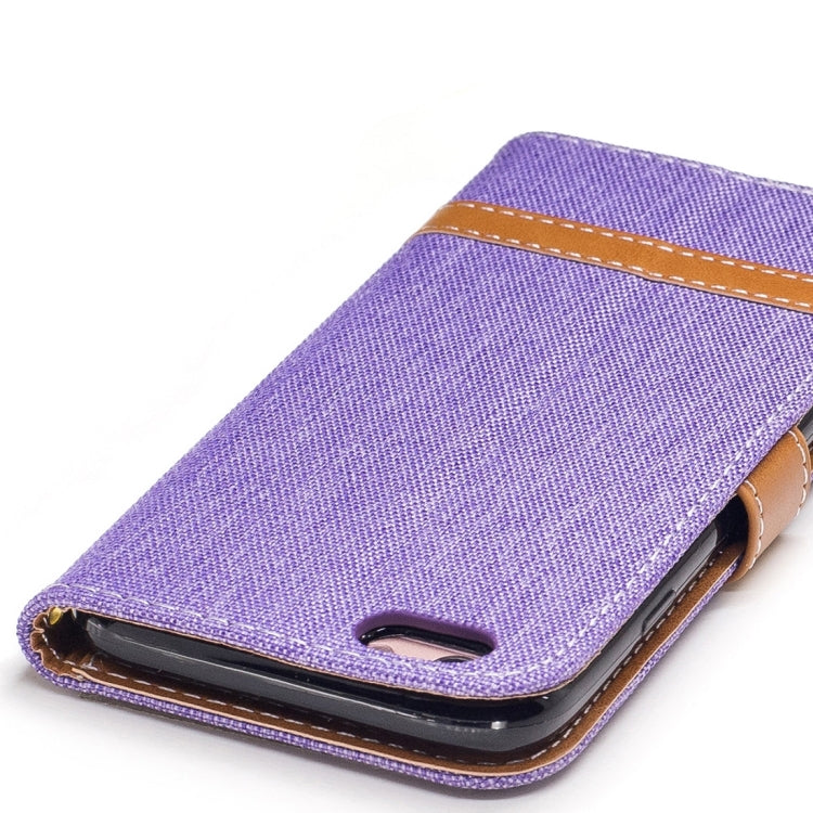 For iPhone 6 & 6S Denim Texture Leather Case with Holder & Card Slots & Wallet & Lanyard