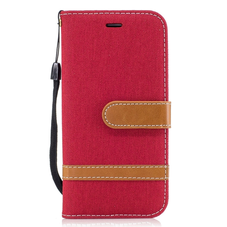 For iPhone 6 & 6S Denim Texture Leather Case with Holder & Card Slots & Wallet & Lanyard