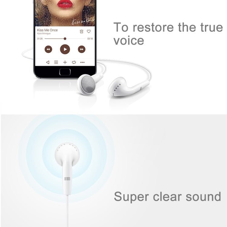 Original Meizu 1.2M EP-21HD Earphone In-Ear Stereo Bass Wired Ear Cup With Microphone for Meizu, Huawei, Xiaomi, iPhone, iPad, iPod, Samsung and Other Smartphones with 3.5mm Earphone Port(White)