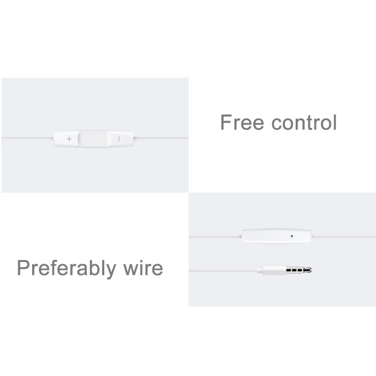Original Meizu 1.2M EP-21HD Earphone In-Ear Stereo Bass Wired Ear Cup With Microphone for Meizu, Huawei, Xiaomi, iPhone, iPad, iPod, Samsung and Other Smartphones with 3.5mm Earphone Port(White)