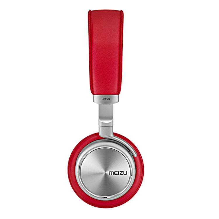 Original Meizu HD50 Stereo Wired Headphone Subwoofer Headset Ear Cup with Metal Body and Artificial Protein Leather Earcap, Equipped with Carrying Bag
