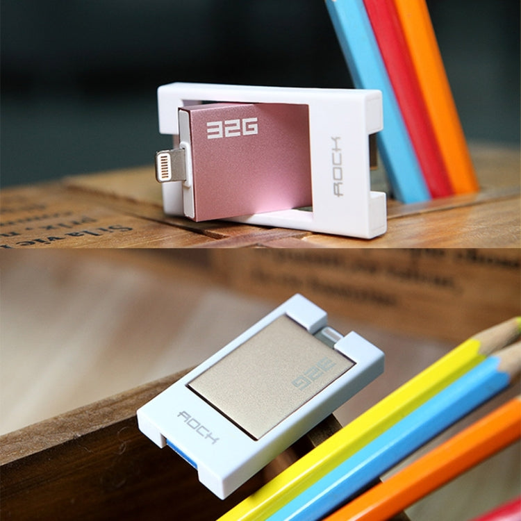 ROCK Apple MFi 32GB 8pin to USB 3.0  Flash Disk Drive for iPhone & iPad & iPod