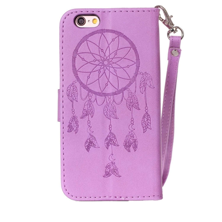 For iPhone 6 & 6s Crazy Horse Texture Half Dream Catcher Horizontal Flip Leather Case with Holder & Card Slots & Wallet & Lanyard