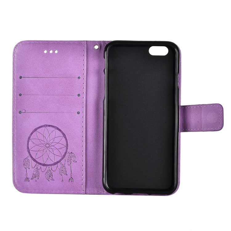 For iPhone 6 & 6s Crazy Horse Texture Half Dream Catcher Horizontal Flip Leather Case with Holder & Card Slots & Wallet & Lanyard