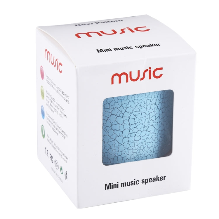 A9 Mini Portable Glare Crack Bluetooth Stereo Speaker with LED Light, Built-in MIC, Support Hands-free Calls & TF Card