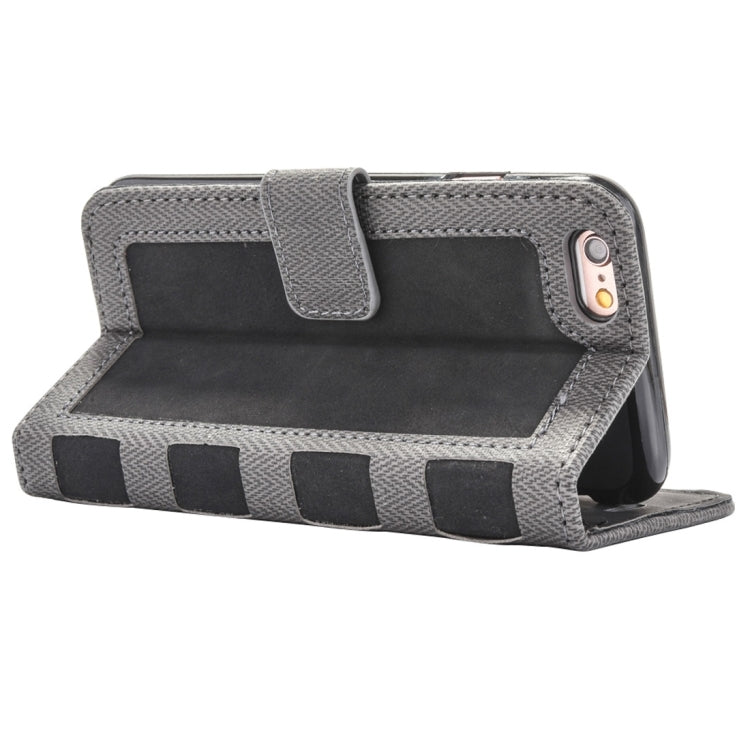 For iPhone 6 & 6s Business Notebook Style Hit Color Horizontal Flip Leather Case with Holder & Card Slots & Wallet & Photo Frame