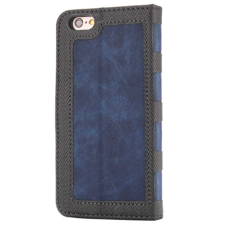 For iPhone 6 & 6s Business Notebook Style Hit Color Horizontal Flip Leather Case with Holder & Card Slots & Wallet & Photo Frame