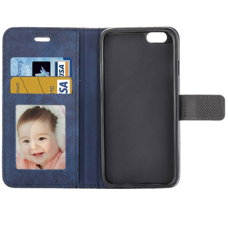 For iPhone 6 & 6s Business Notebook Style Hit Color Horizontal Flip Leather Case with Holder & Card Slots & Wallet & Photo Frame