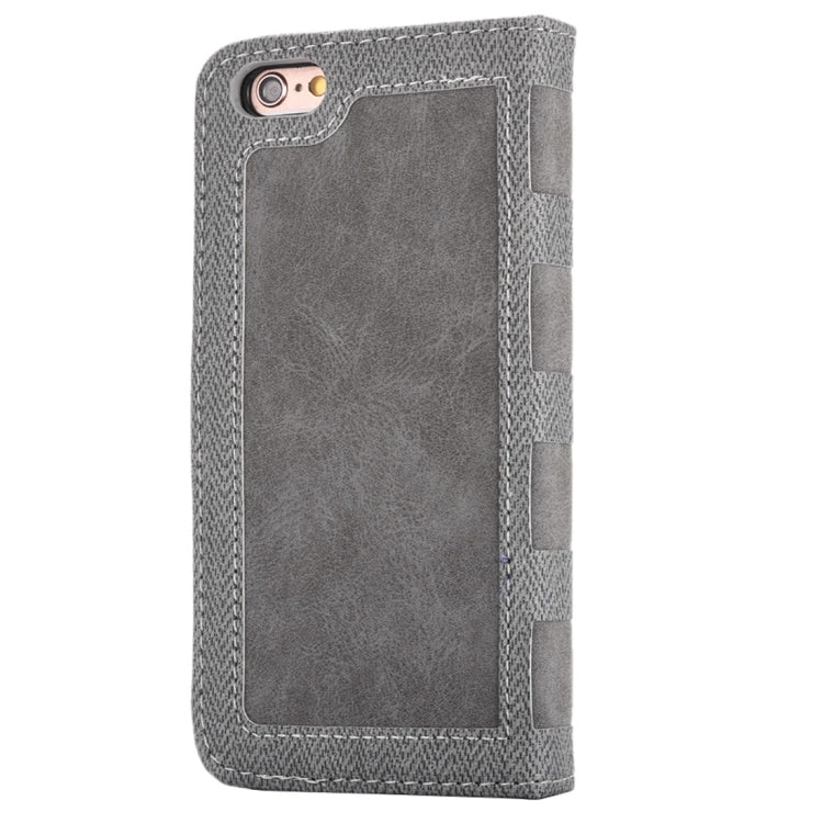For iPhone 6 & 6s Business Notebook Style Hit Color Horizontal Flip Leather Case with Holder & Card Slots & Wallet & Photo Frame