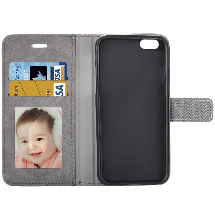 For iPhone 6 & 6s Business Notebook Style Hit Color Horizontal Flip Leather Case with Holder & Card Slots & Wallet & Photo Frame