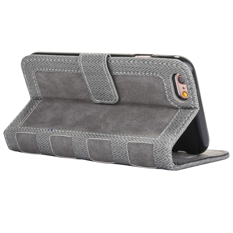For iPhone 6 & 6s Business Notebook Style Hit Color Horizontal Flip Leather Case with Holder & Card Slots & Wallet & Photo Frame