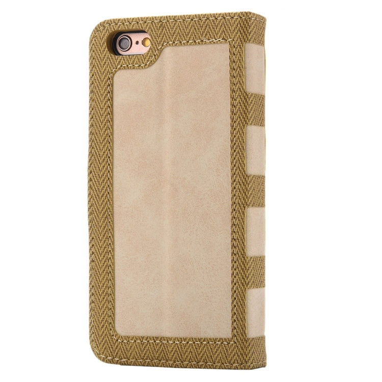 For iPhone 6 & 6s Business Notebook Style Hit Color Horizontal Flip Leather Case with Holder & Card Slots & Wallet & Photo Frame