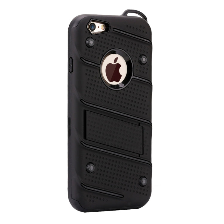 For iPhone 6 & 6s Charm Knight Detachable PC + TPU Combination Protective Case with Holder