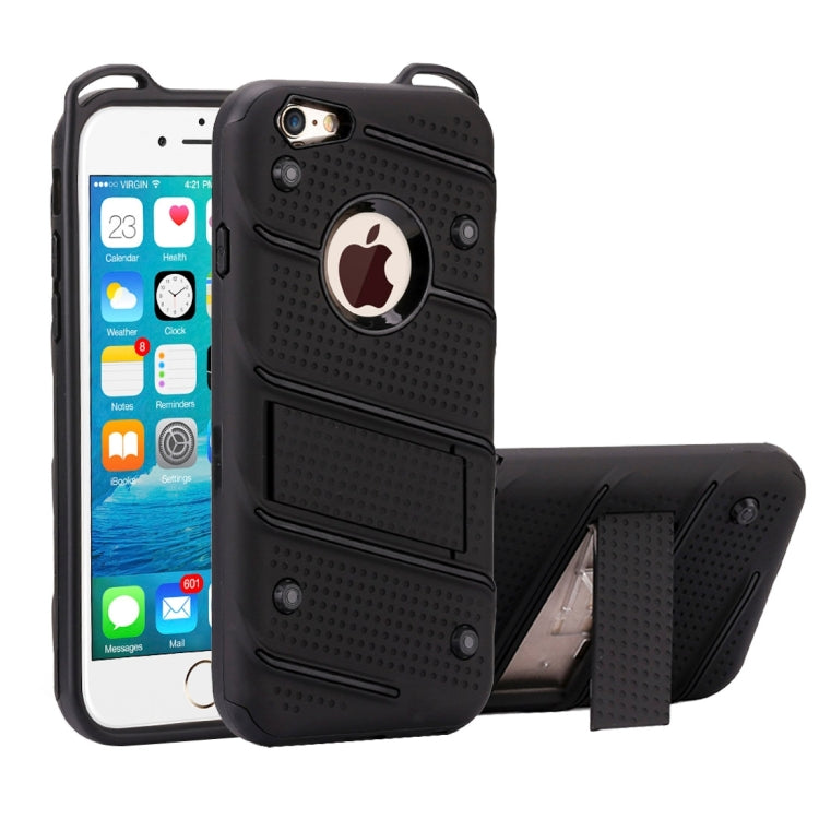 For iPhone 6 & 6s Charm Knight Detachable PC + TPU Combination Protective Case with Holder
