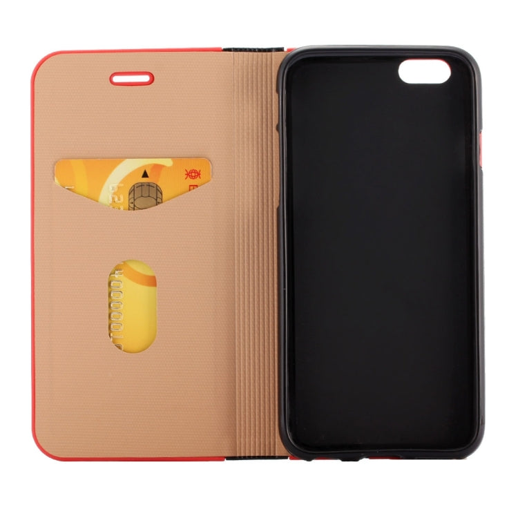 LOUIS for iPhone 6 & iPhone 6s Crystal Texture PC Full Coverage Horizontal Flip Leather Case with Holder & Card Slots(Black)