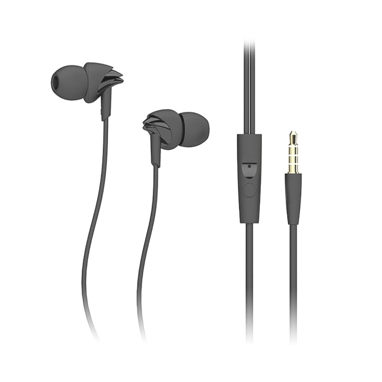 ROCK Y1 1.2M High Quality Stereo HiFi Tone Wire Control Earphone In-ear Headphone with Mic & 3.5mm Earphone Port