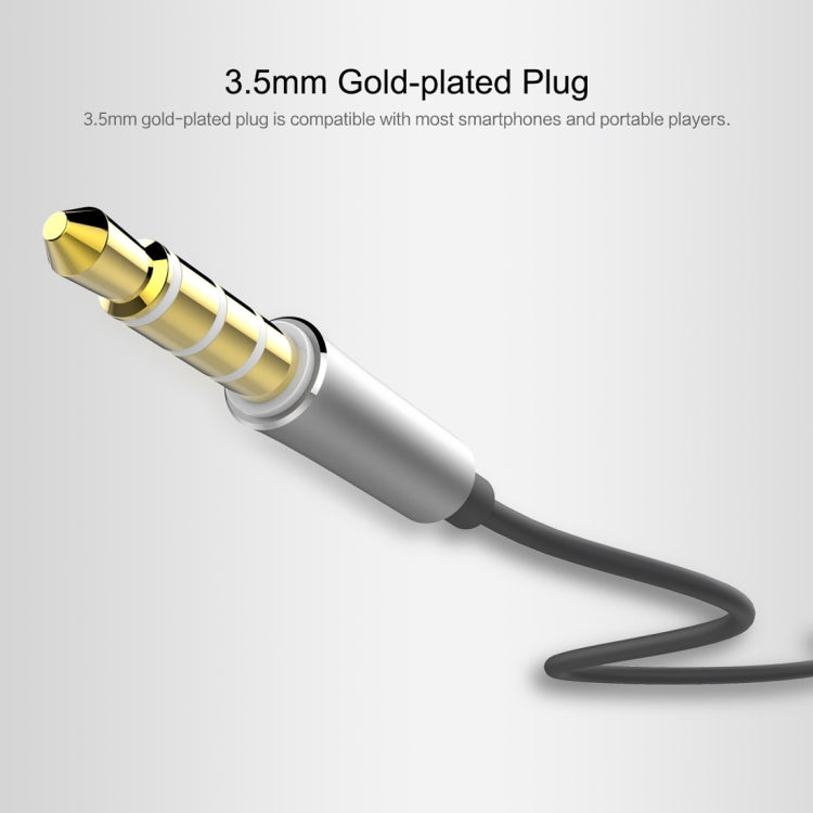 ROCK Y5 1.2M High Quality Stereo HiFi Tone Wire Control Earphone In-ear Headphone with Mic & 3.5mm Earphone Port, For iPhone & Samsung & HTC & Sony & Huawei & Xiaomi & Meizu and other Android Smart Phones & MP3 & Tablets
