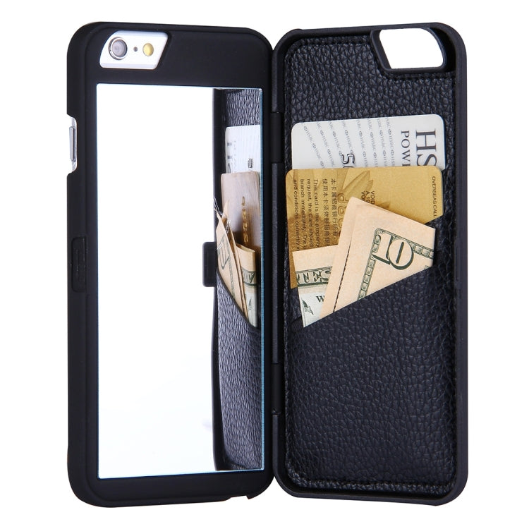 For iPhone 6 & 6s Back Cover Style Mirror Hard Case with Card Slot