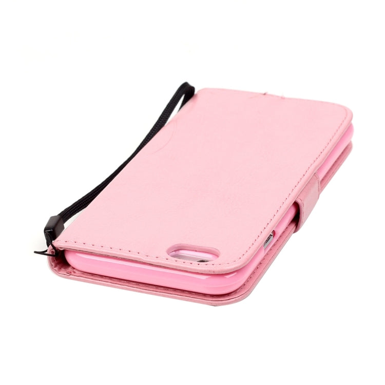 For iPhone 6 & 6s Heart Diamond Encrusted Flowers Embossing Horizontal Flip Leather Case with Holder & Card Slots & Wallet & Lanyard