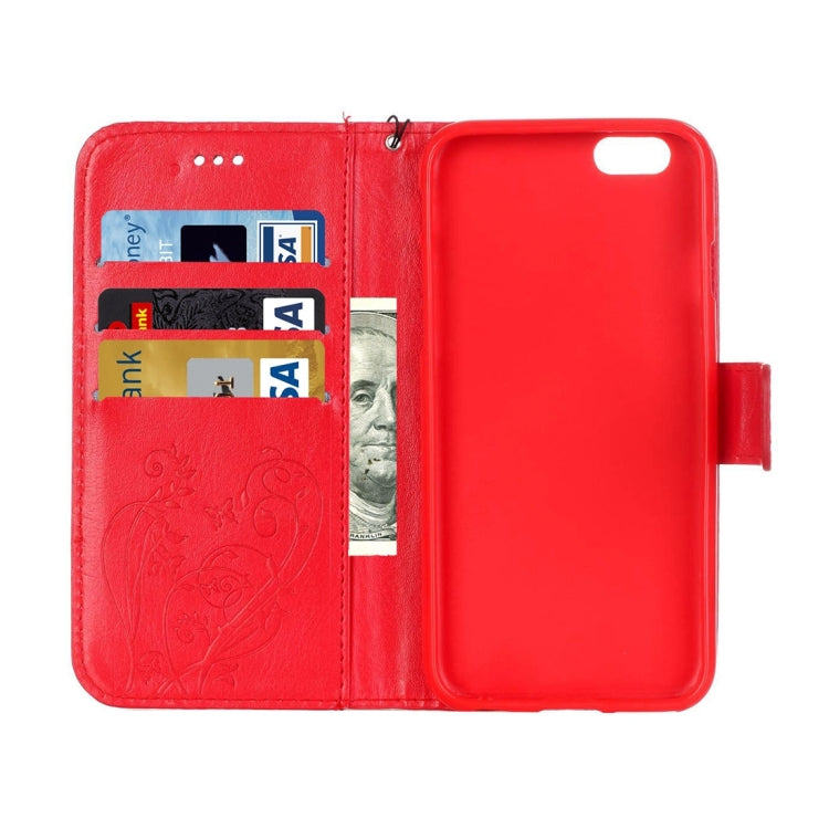 For iPhone 6 & 6s Heart Diamond Encrusted Flowers Embossing Horizontal Flip Leather Case with Holder & Card Slots & Wallet & Lanyard