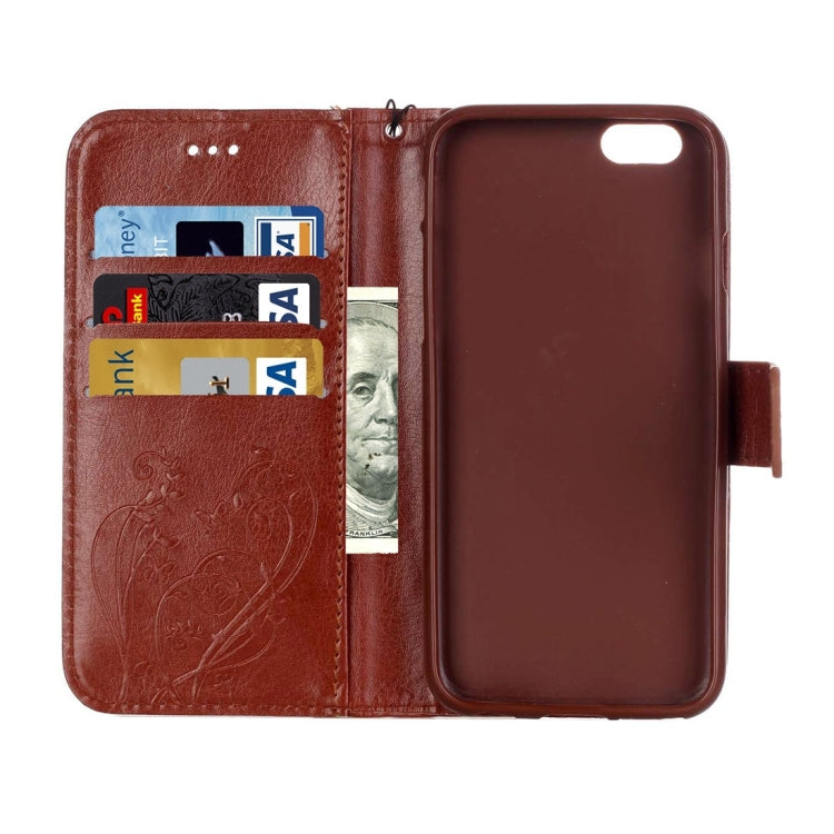 For iPhone 6 & 6s Heart Diamond Encrusted Flowers Embossing Horizontal Flip Leather Case with Holder & Card Slots & Wallet & Lanyard