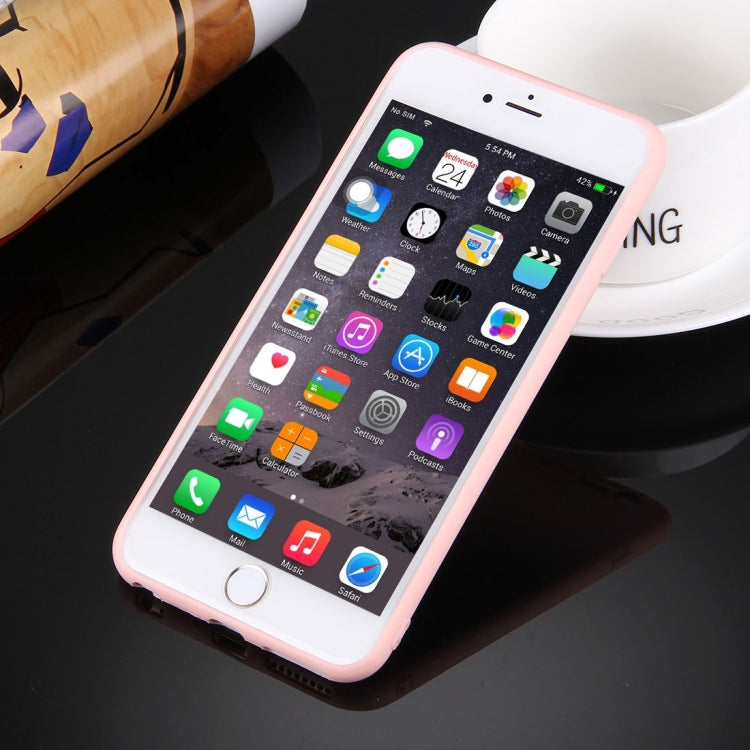 For iPhone 6 & 6s Solid Color TPU Protective Case Without Round Hole