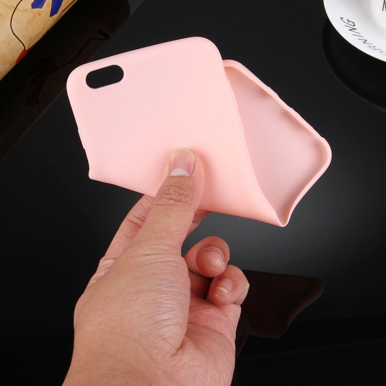 For iPhone 6 & 6s Solid Color TPU Protective Case Without Round Hole
