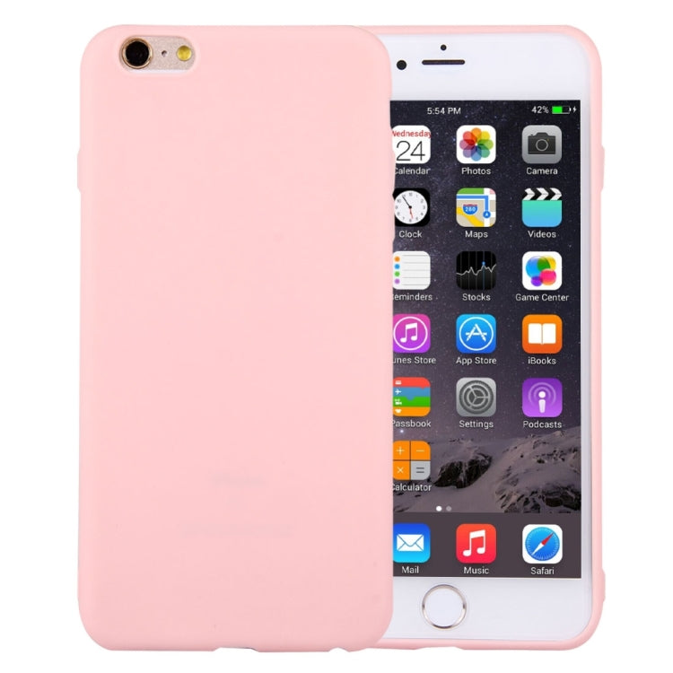 For iPhone 6 & 6s Solid Color TPU Protective Case Without Round Hole