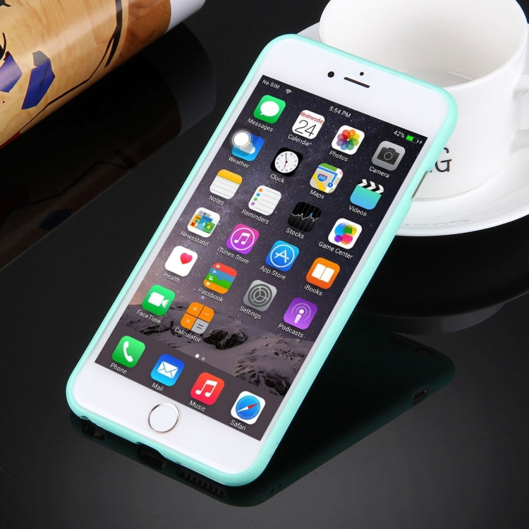 For iPhone 6 & 6s Solid Color TPU Protective Case Without Round Hole