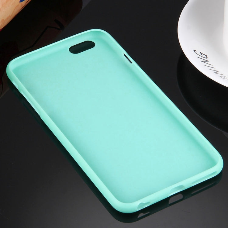 For iPhone 6 & 6s Solid Color TPU Protective Case Without Round Hole