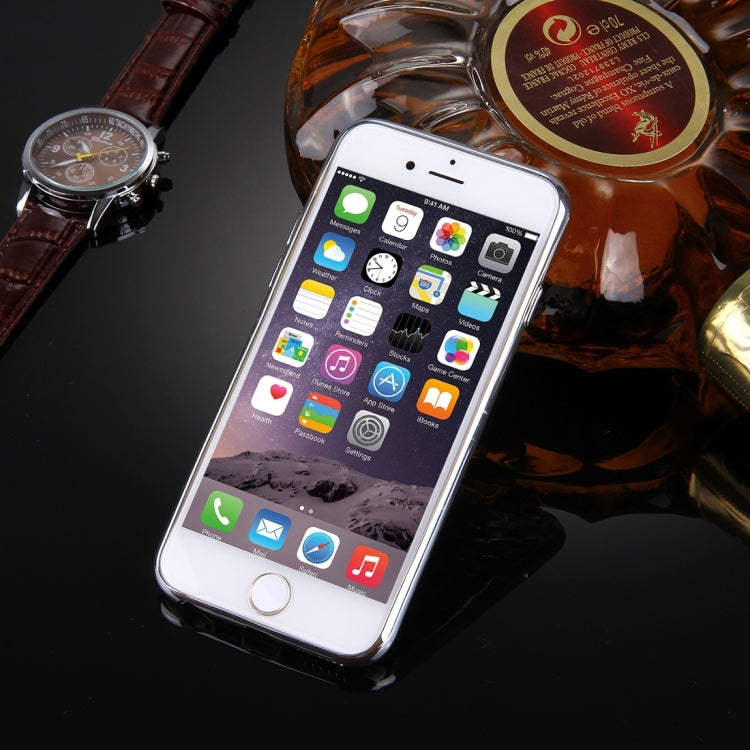 For iPhone 6 & 6s Argyles Texture Electroplating Soft TPU Protective Cover Case