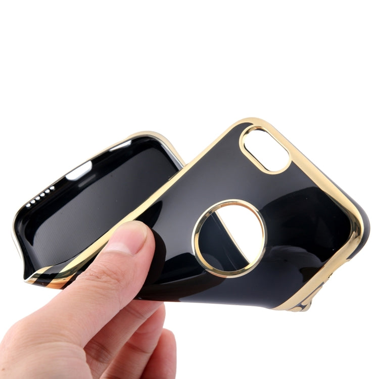 For iPhone 6 & 6s Electroplating Gold Edge Soft TPU Protective Case