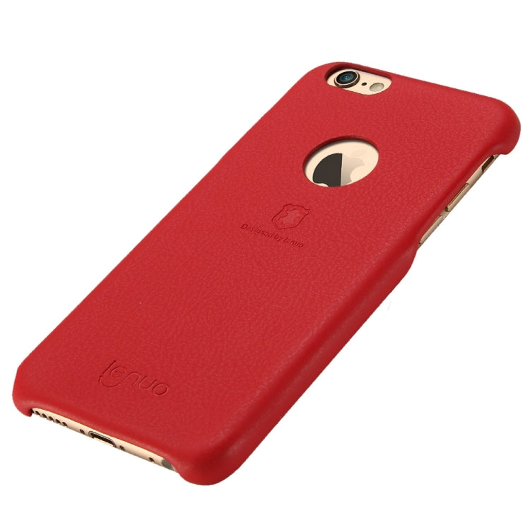 Lenuo for iPhone 6 & 6s Litchi Texture PU + PC Paste Skin Protective Case