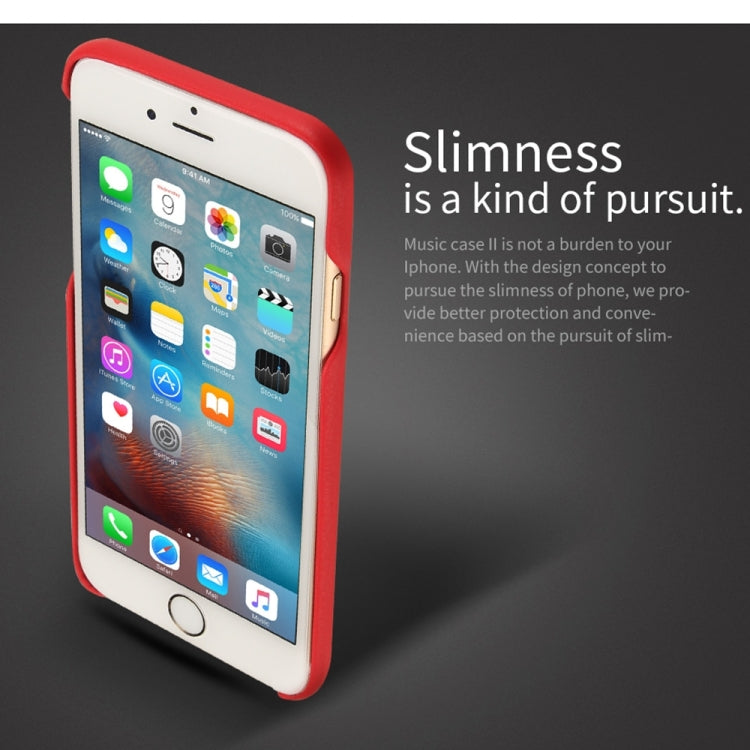 Lenuo for iPhone 6 & 6s Litchi Texture PU + PC Paste Skin Protective Case